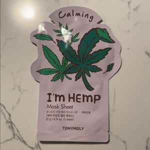 🛍$2 ADD-ON🛍 TonyMoly Calming I’m Hemp Sheet Mask